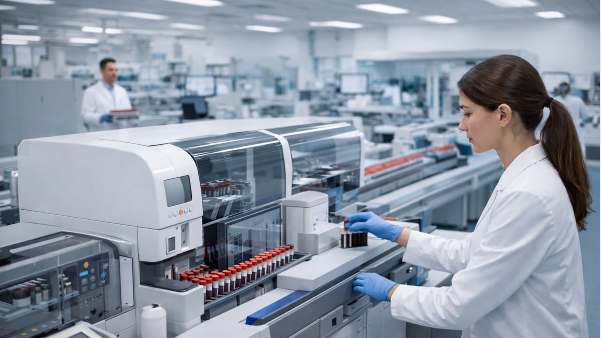 Sarus LIS — kart görseli, laboratuvar süreçleri